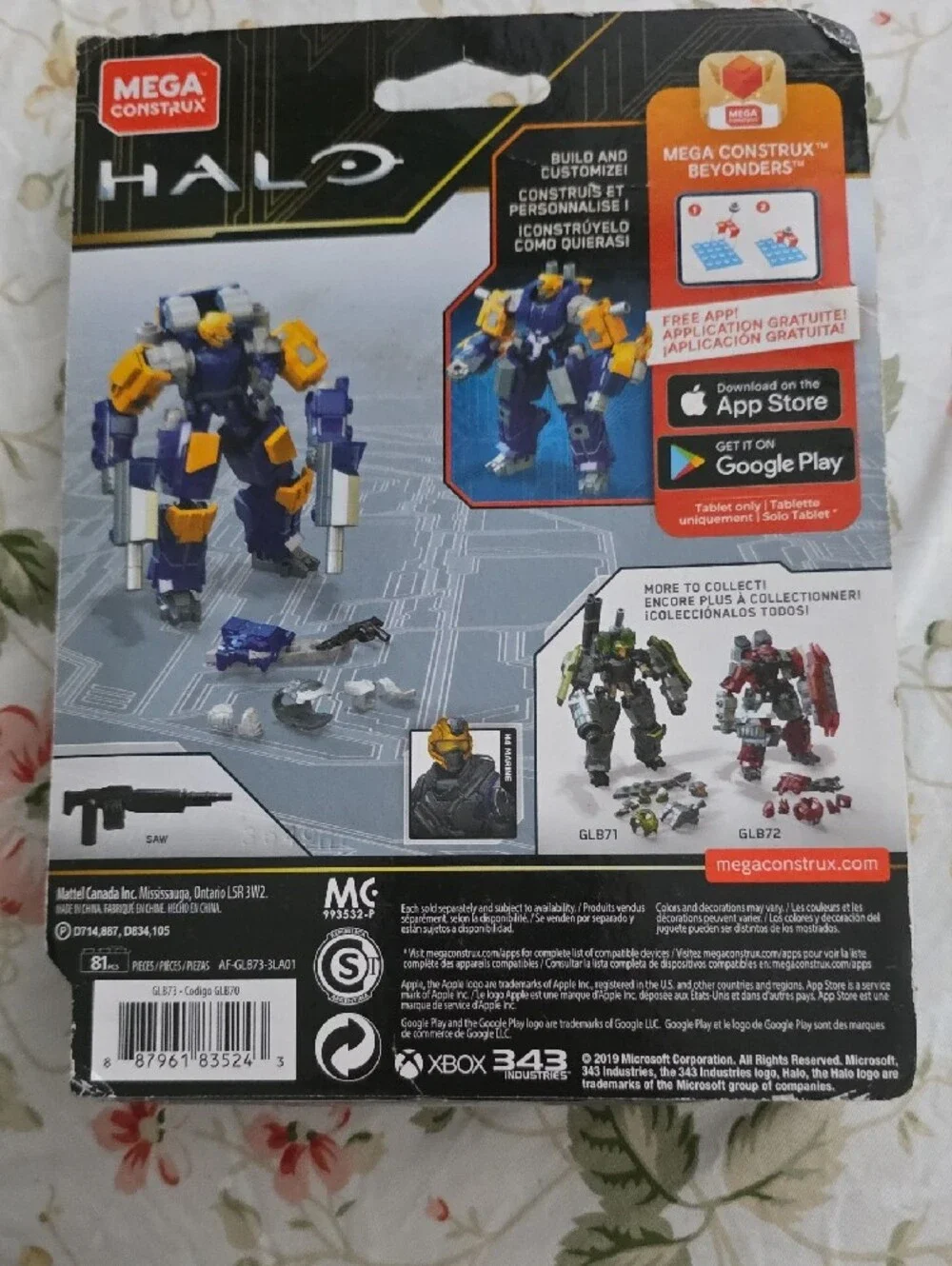MEGA Construx Halo Skyfire Exosuit Building Set – Blue & Yellow